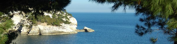 in mountain bike nel parco del gargano