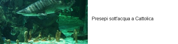 presepi sott'acqua