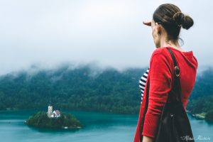 L'isola di Bled vista dal castello