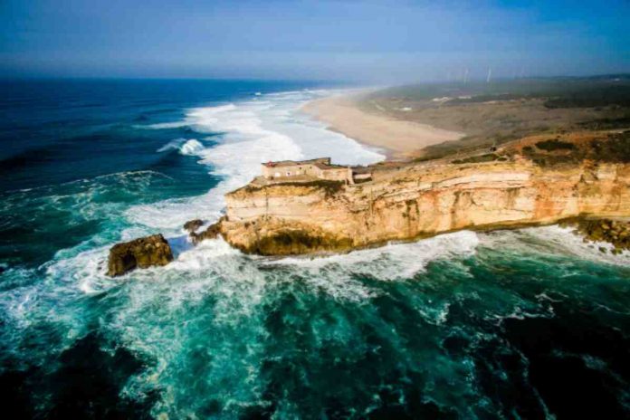 onde più alte mondo Nazaré Portogallo