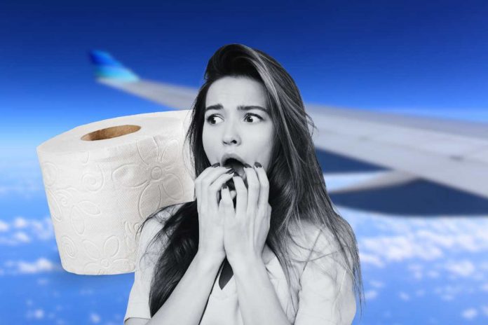 Mai usare la carta igienica in aereo