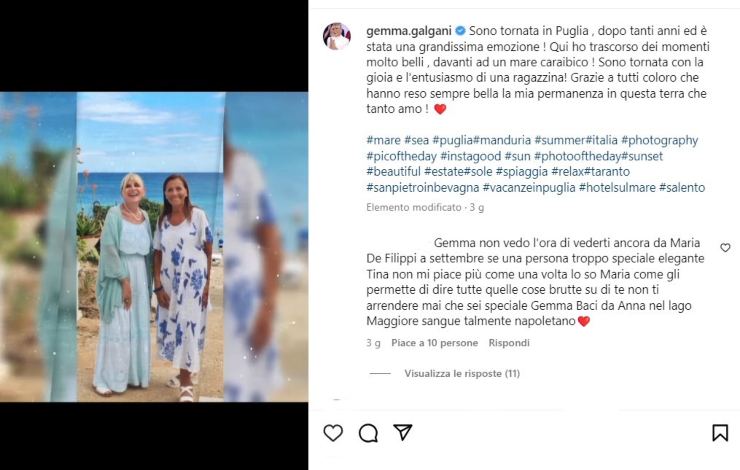 gemma galgani in vacanza