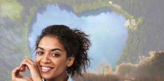 lago a forma di cuore