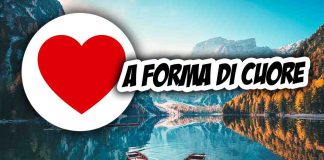 lago a forma di cuore dove si trova in italia