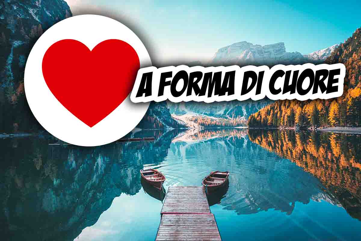 lago a forma di cuore dove si trova in italia