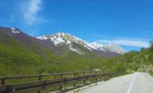 Strada che porta a Rigopiano