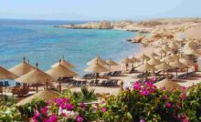 spiaggia di Sharm el sheikh dall'alto
